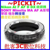 在飛比找Yahoo!奇摩拍賣優惠-NIKON AI F鏡頭轉Sony A AF Minolta