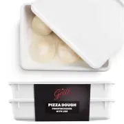2-Piece BPA Free Plastic Dough Proofing Box | Pizza Proofing Box, Bread Proof...