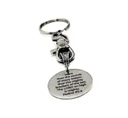 The Lord On High Is Mighty Charm Keychain, Psalm 93 4, Scripture Gift, Faith