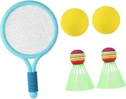 HANABASS 1 Set Tennis Racket of Badminton Rackets for Outdoor Sports for Boys and Includes Balls for Fun Parent Activity