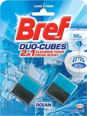 Duo Cubes Original, in Cistern Toilet Cleaner, Blue Water, 2X50G, 100G 100 Grams