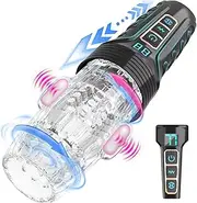 Automatic Male Masturbator Sex Toys for Men - Blowjob Sex Machine,Adult Sex Toy Penis Vibrator Stroker, Pocket Pussy for Men with LCD Display 5 Thrusting 10 Vibrating Modes