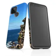 For Google Pixel 5 Case Armour Protective Cover Ocean Cliffs