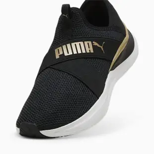 【PUMA】慢跑鞋 女鞋 運動鞋 緩震 SOFTRIDE HARMONY SLIP WNS 黑 37960601