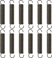 VGOL 12PCS Tension Spring with Hooks Compressed Springs 60mm Length 10mm OD 1mm Wire Diameter Spring Steel Small Dual Hooks for Marine Computer Automotive