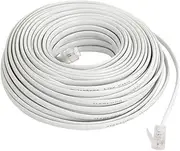 ZHTH Telephone Extension Cable 30 Meters RJ11 Modular, for Telephone Socket