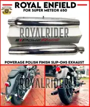 Royal Enfield Super Meteor 650 "POWERAGE POLISH FINISH EXHAUST" (for: Royal Enfield)