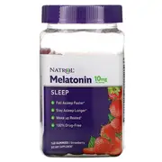 Natrol Melatonin Strawberry 10mg 140 Gummies 5 mg per Gummy