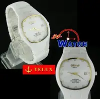 在飛比找Yahoo!奇摩拍賣優惠-24-Watch_【TELUX鐵力士_魅力白陶瓷男錶（白）W