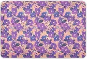 Large Purple Flowers Extra Large Resuable Baby Bed Pad Soft Absorbent Diaper Changing Mat Portable Bed Liners for Infant Toddler 52" L x 34" W