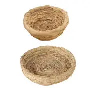 Pigeon Breeding Nest Bird Natural Straw Weave Budgie Canary Box