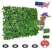 Customizable Faux Ivy Fencing Panel with Sunlight Resistant Leaves for Gardens