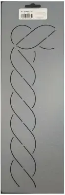Quilting Stencil Rope Border W/ Corner Quilt Pattern 2" Design Quilters Stencils