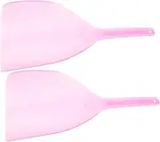 Ipetboom 2Pcs Hairdressing Face Baffles Ergonomic Design Hairdressing Shields for Home Salon Use Transparent Protective Covers for Hairdressing Styling Lash Shower Shield