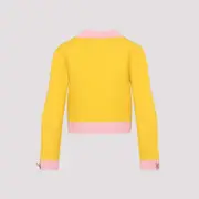 [Valentino] Valentino-Bright Narciso Yellow Virgin Wool Jacket-Donna 40 IT