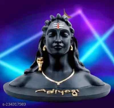 3.5 "Lovely Adiyogi Lord Shiva Statue Hindu God Mahadev Idol Car Dash Board Gift