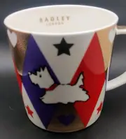 Rare Radley Harlequin Ceramic Coffee Mug 12oz With Box