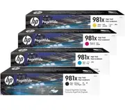 HP No. 981XL Set of 4 High Yield Ink Cartridges