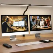 LED Desk Lamp for Home Office, 24W Remote Control Computer Desk Light Black
