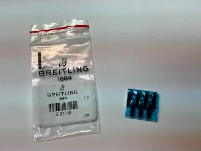 Authentic New Breitling Navitimer 18mm 510.140 Steel Polished Link OEM NWT