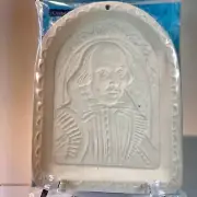 Ceramic Cookie Mold Shakespeare Masterpiece A La Mold Vtg NEW NOS