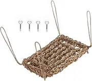 FUTUREORYY Reptile Hammock for Bearded Dragon Stylish Woven Swing Bed Durable Pet Rest Hammock Easy Installation for Lizards Animals for Summer Relaxation