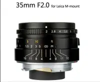 在飛比找Yahoo!奇摩拍賣優惠-35mm f2.0大光圈风景人像定焦 人文系列适用Leica
