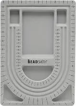 Beadsmith Bead Design Beading Board, 9 by 13-Inch, Grey Flock