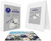 Genixart White Blank Canvas Panels, 13x18cm / 5x7 Inch 12 Pack, Primed Professional Artist Canvases Boards for Acrylics & Oils Painting
