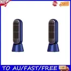 Desktop Tower Fan USB Rechargeable 90 Rotating Stand Mini USB Fan (Blue)