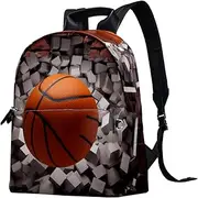Travel Backpack,Small Backpack,Carry on Backpack,Basketball Wall Art Abstract,Backpack, W1bw0gavxmev, 14.5x12.5x5.9 in