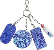 rainbowstar Skin Picking Fidget Toys Picking Pad Keychain Picky Pad Fidget for Dermatillomania Skin Pickers ADHD OCD Anxiety Relief, Blue