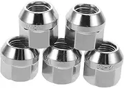 MUCKLILY 5pcs Tire Lug Nuts and Studs for Car Modification Open Flange Nut Caps Secure Fit for Front Axle Versatile Design for Wheels and Tires Enhanced Security for Safe Driving