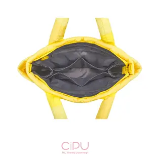 CiPU喜舖 Airy側背包(ECO條條黃） 媽媽包/側背包/大容量/大容量多隔層/輕量包/母嬰媽咪包/通勤包/旅行包