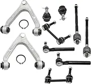 10x Front Upper Control Arm Ball Joint Tie Rod Sway Bar Link Compatible For Hummer H3 07-10
