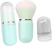 EXQUIMEUBLE Retractable Makeup Brush Compact Sky- Blush Foundation Brush for Liquid Application for Travel Versatile Cosmetic Tool