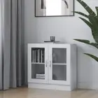 Vitrine Cabinet Engineered Wood Standing Shelf White 82.5x30.5x80 cm vidaXL
