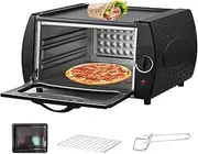 Tandoor Oven Mini Pizza 2-in-1, 12L Chapati Roti Lahmacun Manakish Naan Bread Maker with Bake Tray/Bake Rack/Tray Handle,for Takeaway Kitchen Appliance