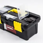Compact and Enduring TwoLayer Toolbox 10 Inch Mini Plastic Storage Solution