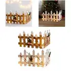 Christmas Wooden Picket Fence Decorative Picket Fence Decoration Garden Fence