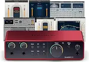 AudioDeluxe Focusrite Scarlett 2i2 (4th Gen) USB Audio Interface and Waves Musicians 2 Bundle