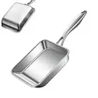 Non Stick Frying Pans 3 Ply Stainless Steel Square Cooking Pan Nonstick Mini Pan