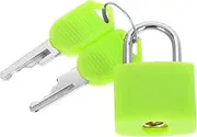 Generic Green Miniature Padlocks with Keys Travel Locks for Suitcases Luggage Lockers Travel School Home Use