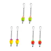 2Pcs Pet Bird Toys Small Parrot Cage Chewing Toys for Parakeet Lovebird Bird
