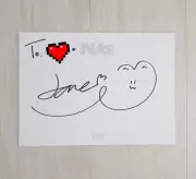 Autographed sell with Yusana Iizuna