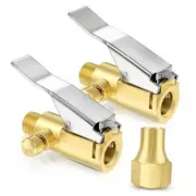 Heavy Duty Locking Tire Chuck Set, 1/4" Female NPT Screw On Air Chuck w/Tire