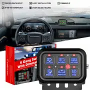 LED Light Bar Marine Boat Car 12V 6 Gang Switch Panel Circuit Control Box (for: Subaru)
