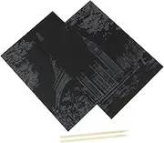 Set of 2 Children's Scratch Paper Crafts DIY Art Activity for Boys and Girls Paper Supply for Boys and Girls