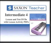 Saxon Math Teacher Intermediate 4 Lesson & Test DVDs / CD-ROMs NEW!