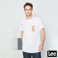 在飛比找樂天市場購物網優惠-Lee LEE口袋印花圓領短袖T恤 男款 白
